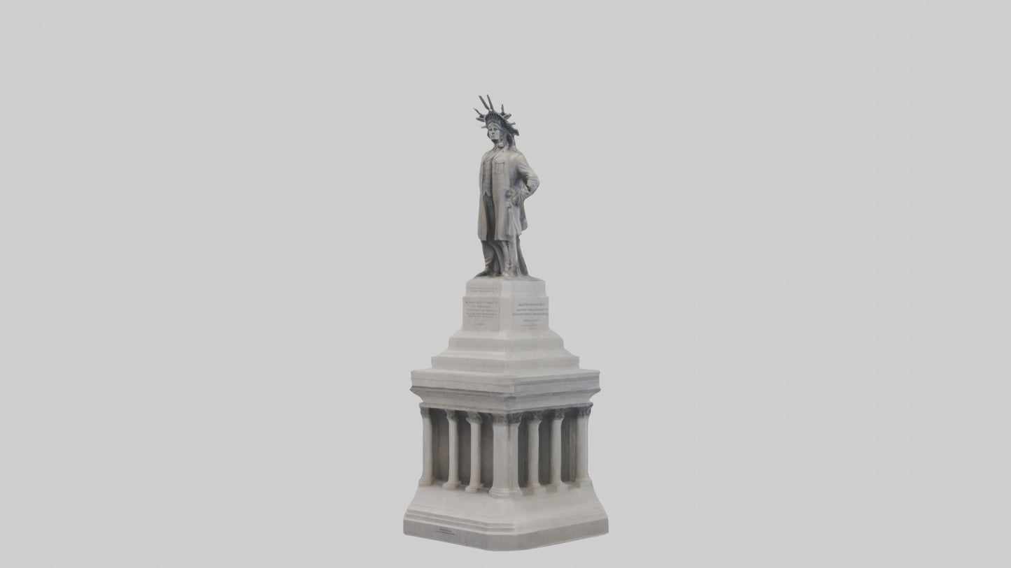 Monument of Independence statue model VR / AR / low-poly