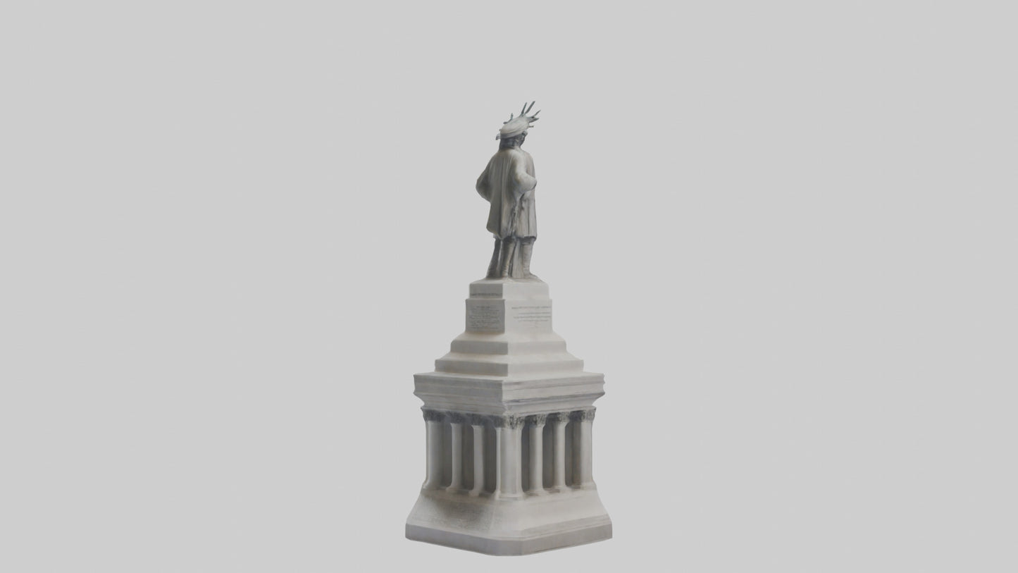 Monument of Independence statue model VR / AR / low-poly