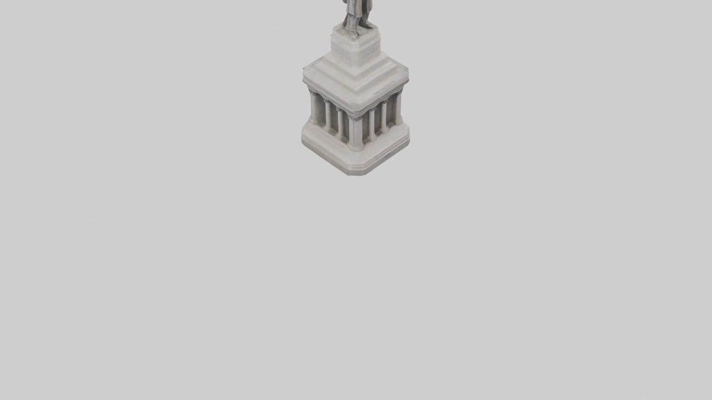 Monument of Independence statue model VR / AR / low-poly