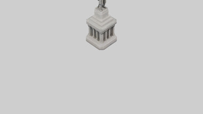 Monument of Independence statue model VR / AR / low-poly