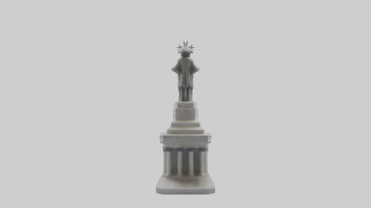 Monument of Independence statue model VR / AR / low-poly
