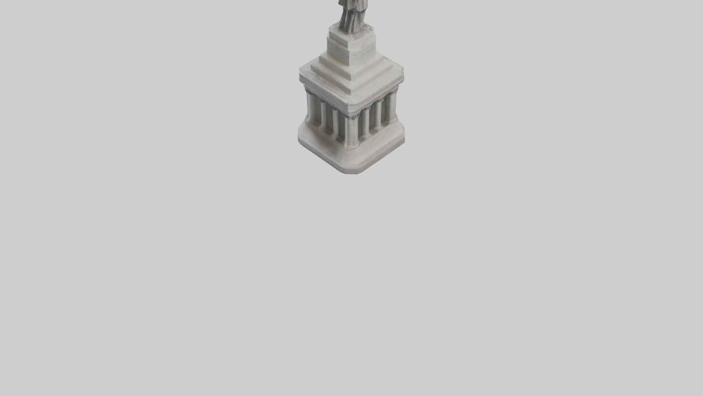 Monument of Independence statue model VR / AR / low-poly