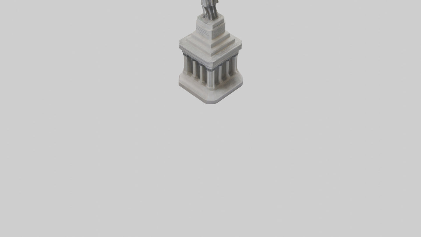Monument of Independence statue model VR / AR / low-poly