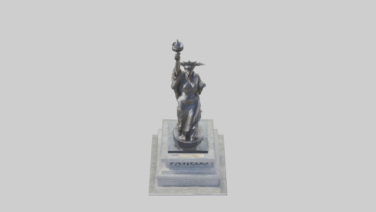 Monument to Freedom statue model 3D model