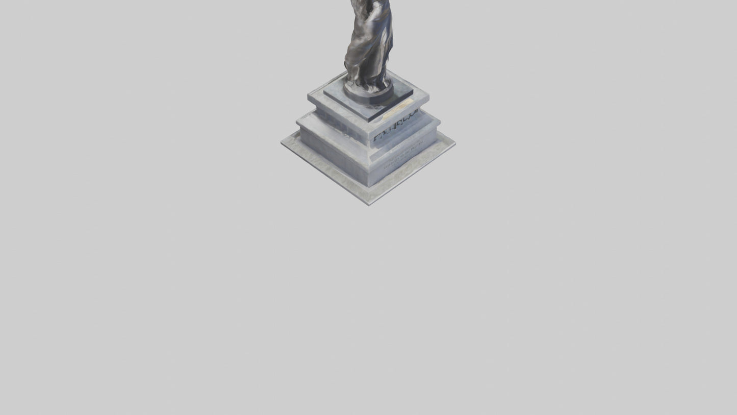 Monument to Freedom statue model 3D model