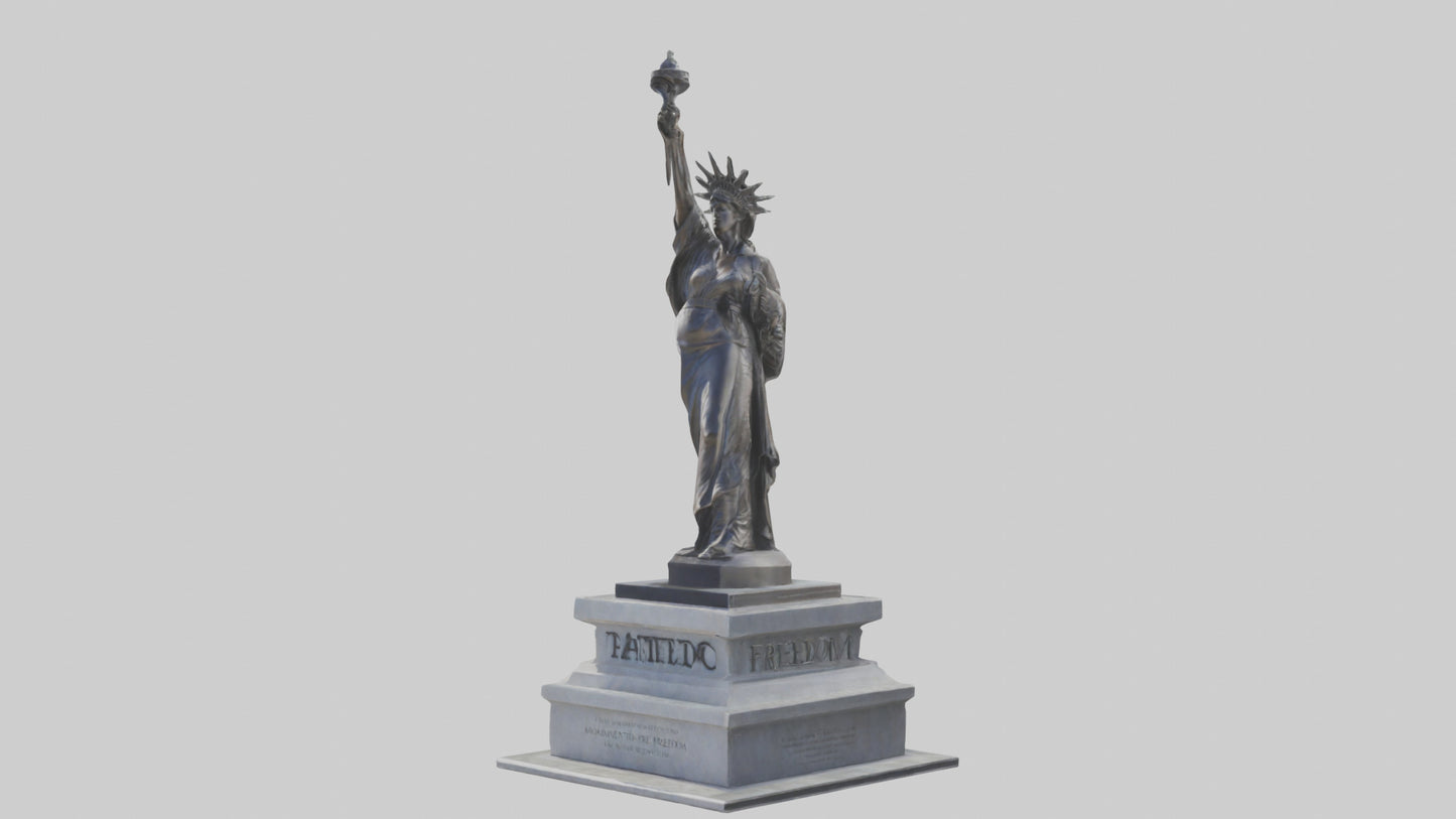Monument to Freedom statue model 3D model