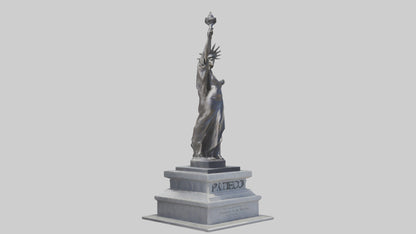 Monument to Freedom statue model 3D model