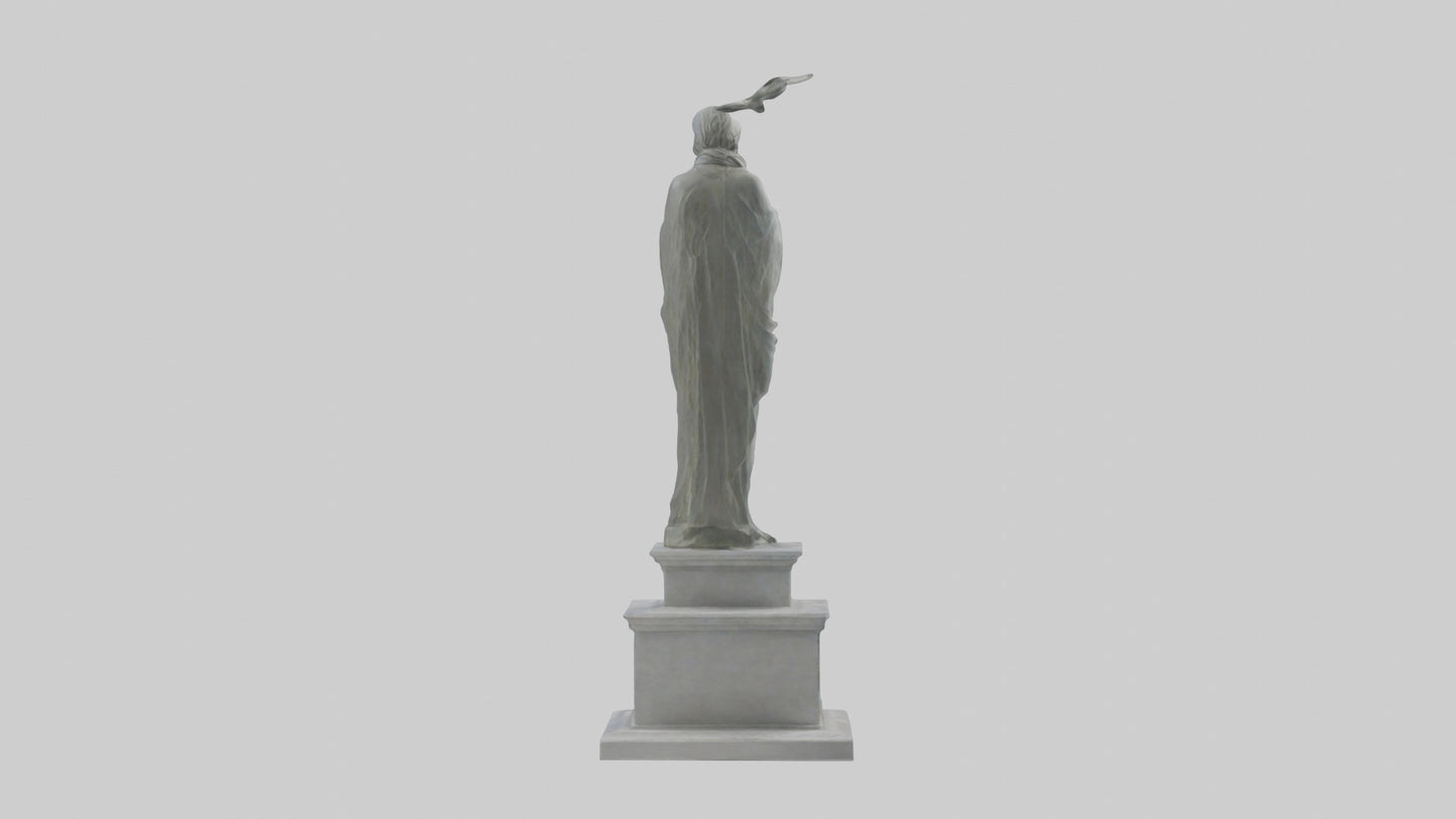 Monument to Peace statue model VR / AR / low-poly
