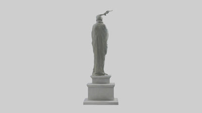 Monument to Peace statue model VR / AR / low-poly