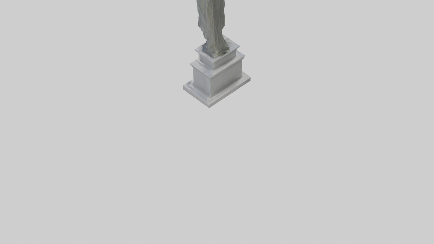 Monument to Peace statue model VR / AR / low-poly