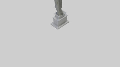 Monument to Peace statue model VR / AR / low-poly