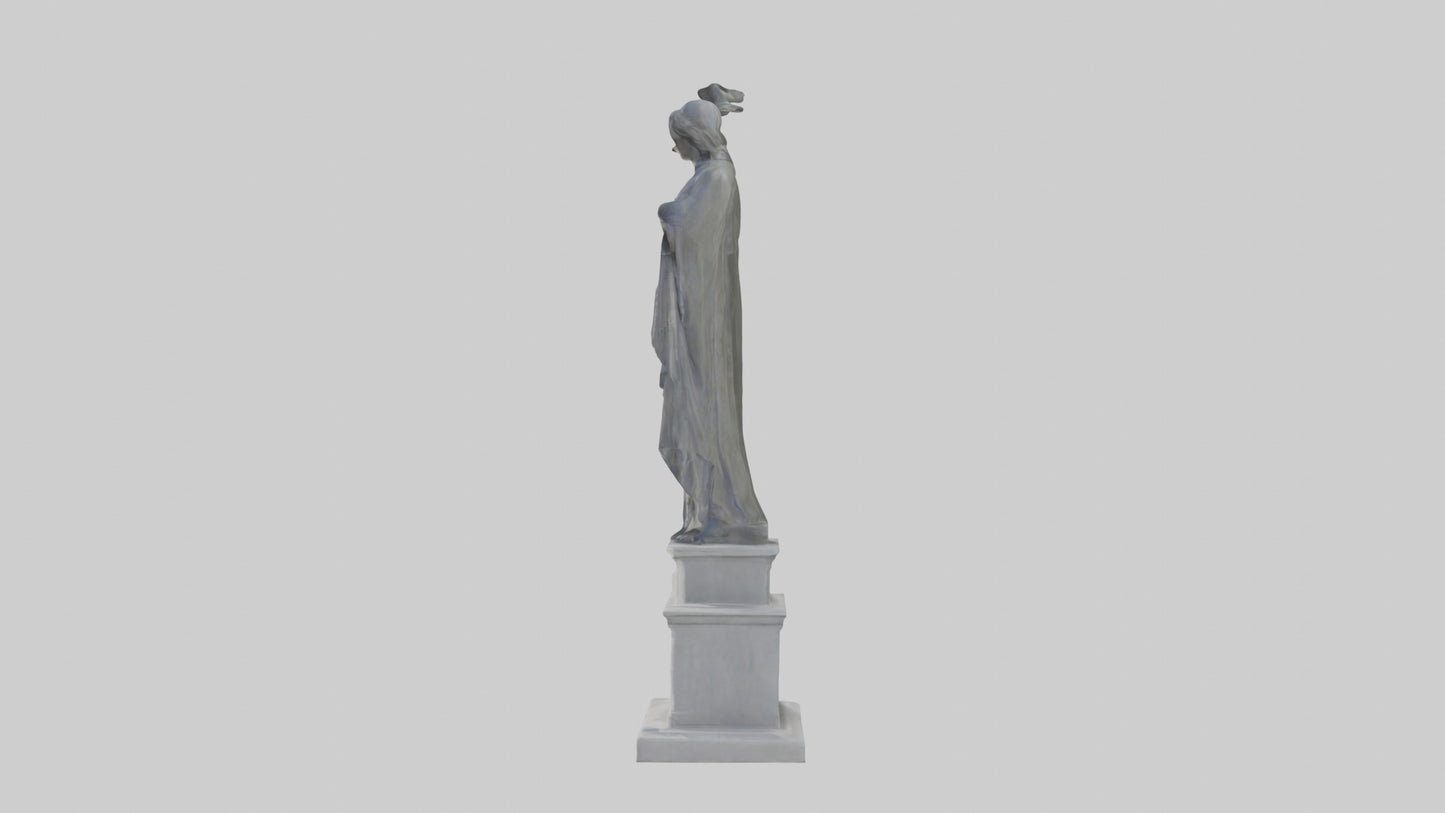 Monument to Peace statue model VR / AR / low-poly