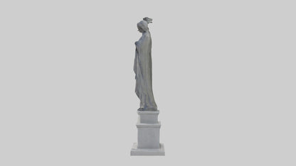 Monument to Peace statue model VR / AR / low-poly