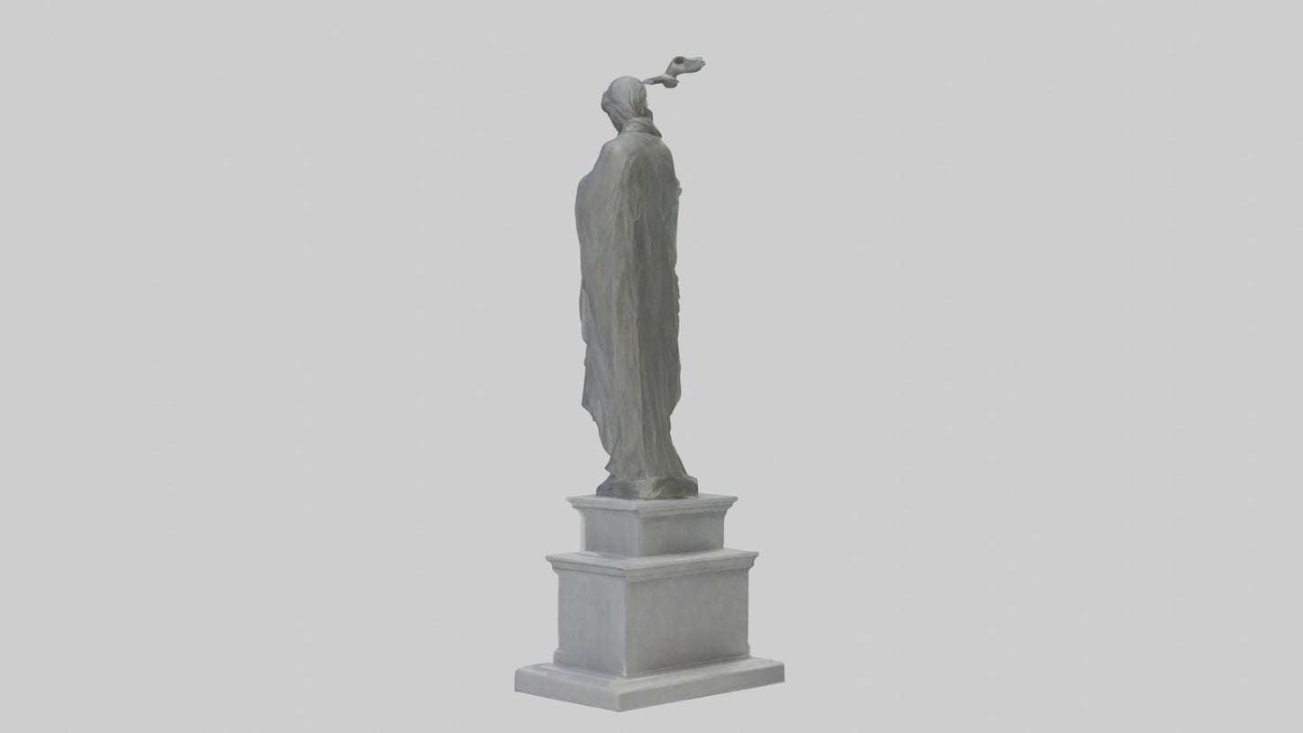 Monument to Peace statue model VR / AR / low-poly