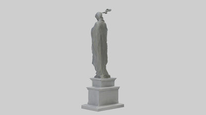 Monument to Peace statue model VR / AR / low-poly