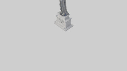 Monument to Peace statue model VR / AR / low-poly