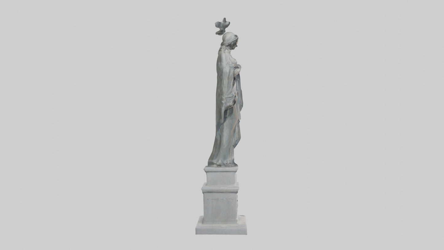 Monument to Peace statue model VR / AR / low-poly