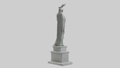 Monument to Peace statue model VR / AR / low-poly