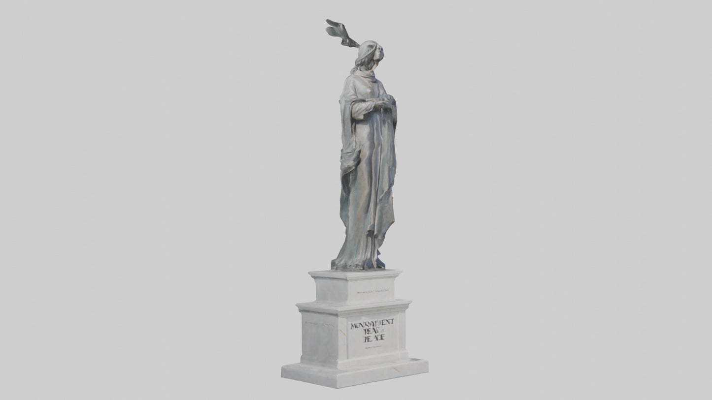 Monument to Peace statue model VR / AR / low-poly