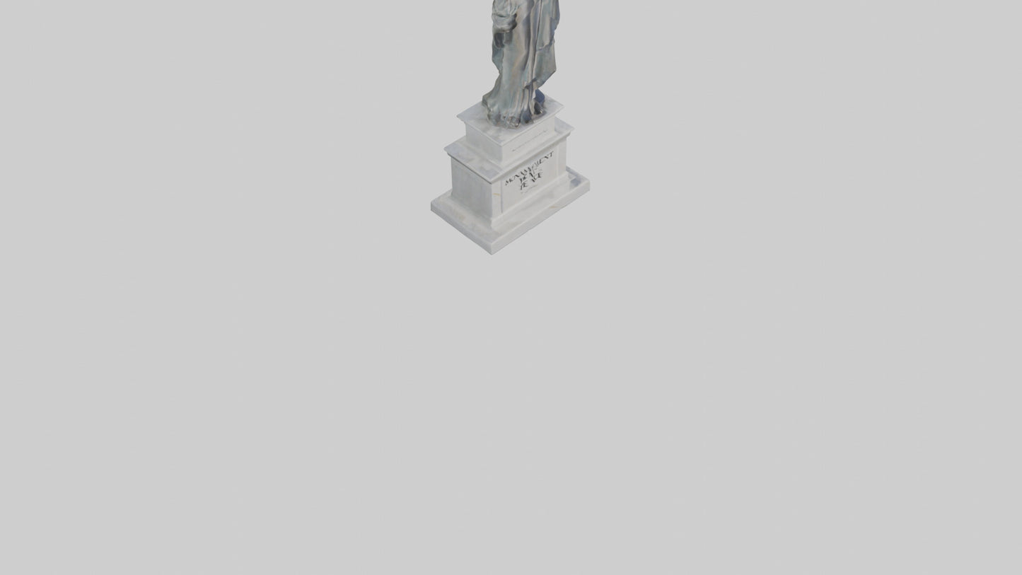 Monument to Peace statue model VR / AR / low-poly