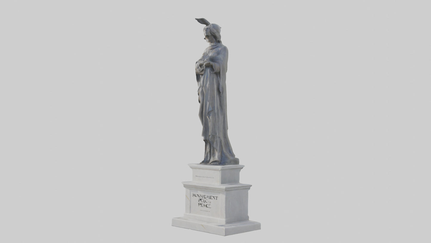 Monument to Peace statue model VR / AR / low-poly