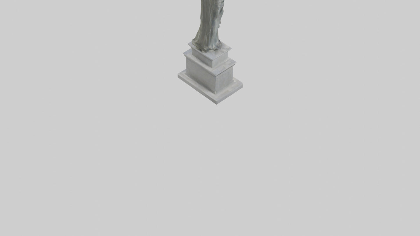Monument to Peace statue model VR / AR / low-poly