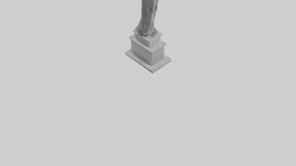 Monument to Peace statue model VR / AR / low-poly