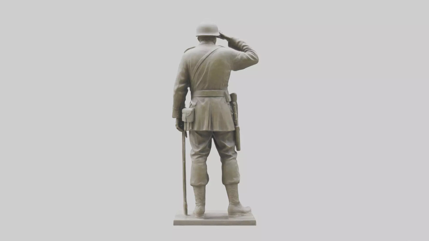 Monument to the Fallen Soldier Sculpture model 2 3D model