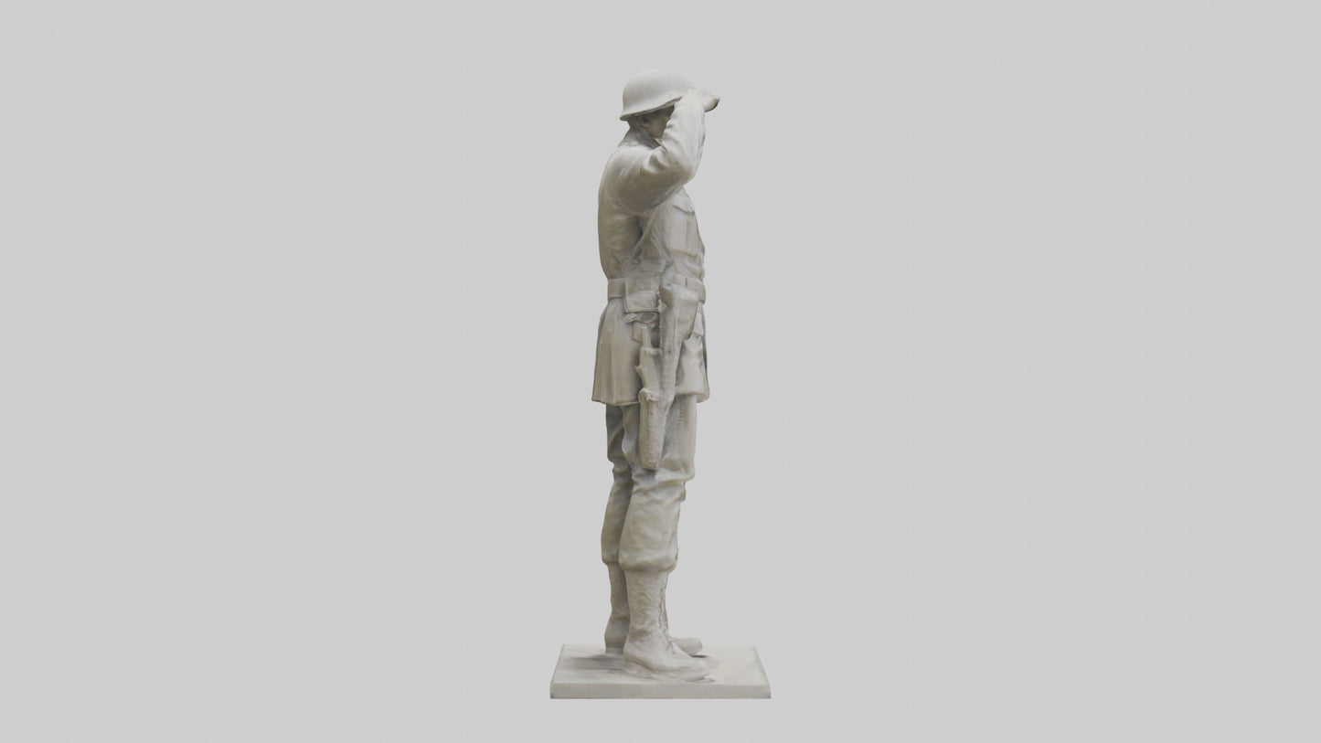 Monument to the Fallen Soldier Sculpture model 2 3D model