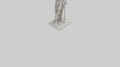 Monument to the Fallen Soldier Sculpture model 2 3D model