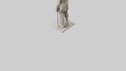 Monument to the Fallen Soldier Sculpture model 2 3D model