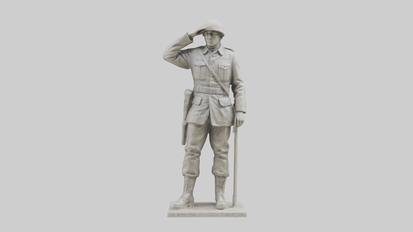 Monument to the Fallen Soldier Sculpture model 2 3D model
