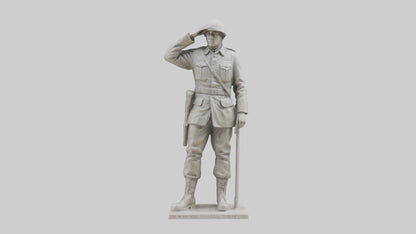 Monument to the Fallen Soldier Sculpture model 2 3D model