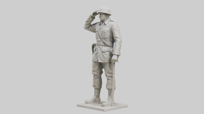 Monument to the Fallen Soldier Sculpture model 2 3D model