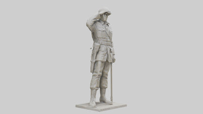 Monument to the Fallen Soldier Sculpture model 2 3D model