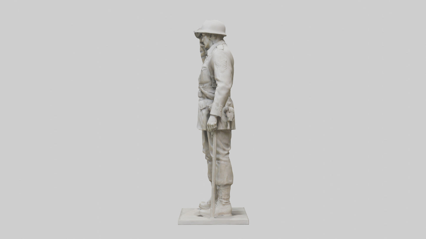 Monument to the Fallen Soldier Sculpture model 2 3D model