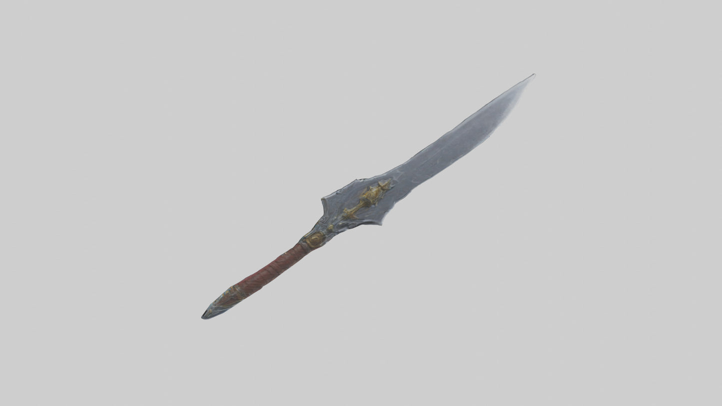Moon Blade model VR / AR / low-poly