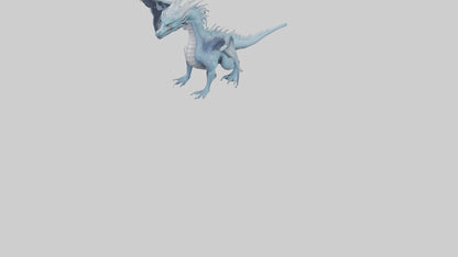 3D model Moon Dragon model VR / AR / low-poly