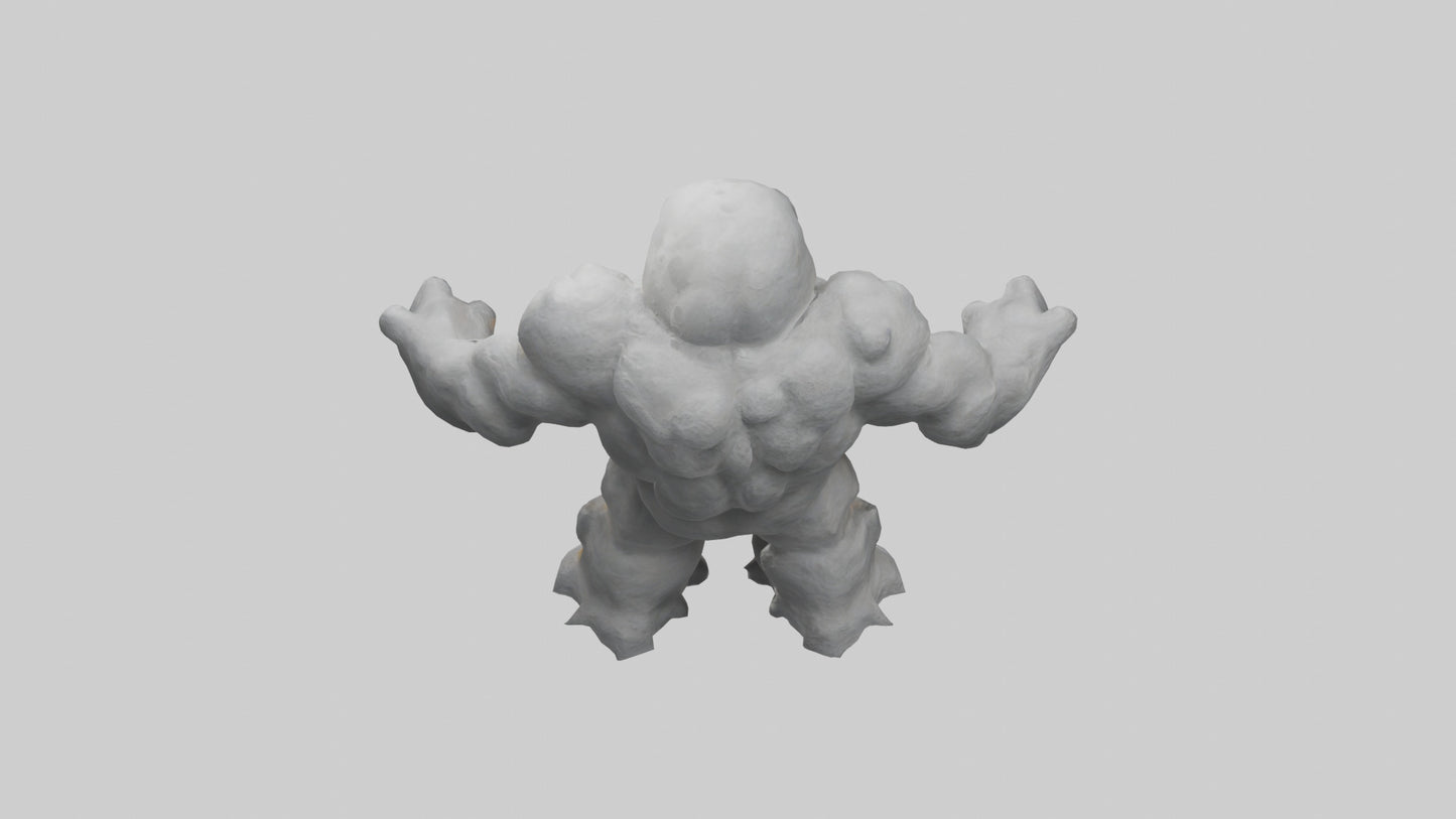 3D model Moon Giant model VR / AR / low-poly
