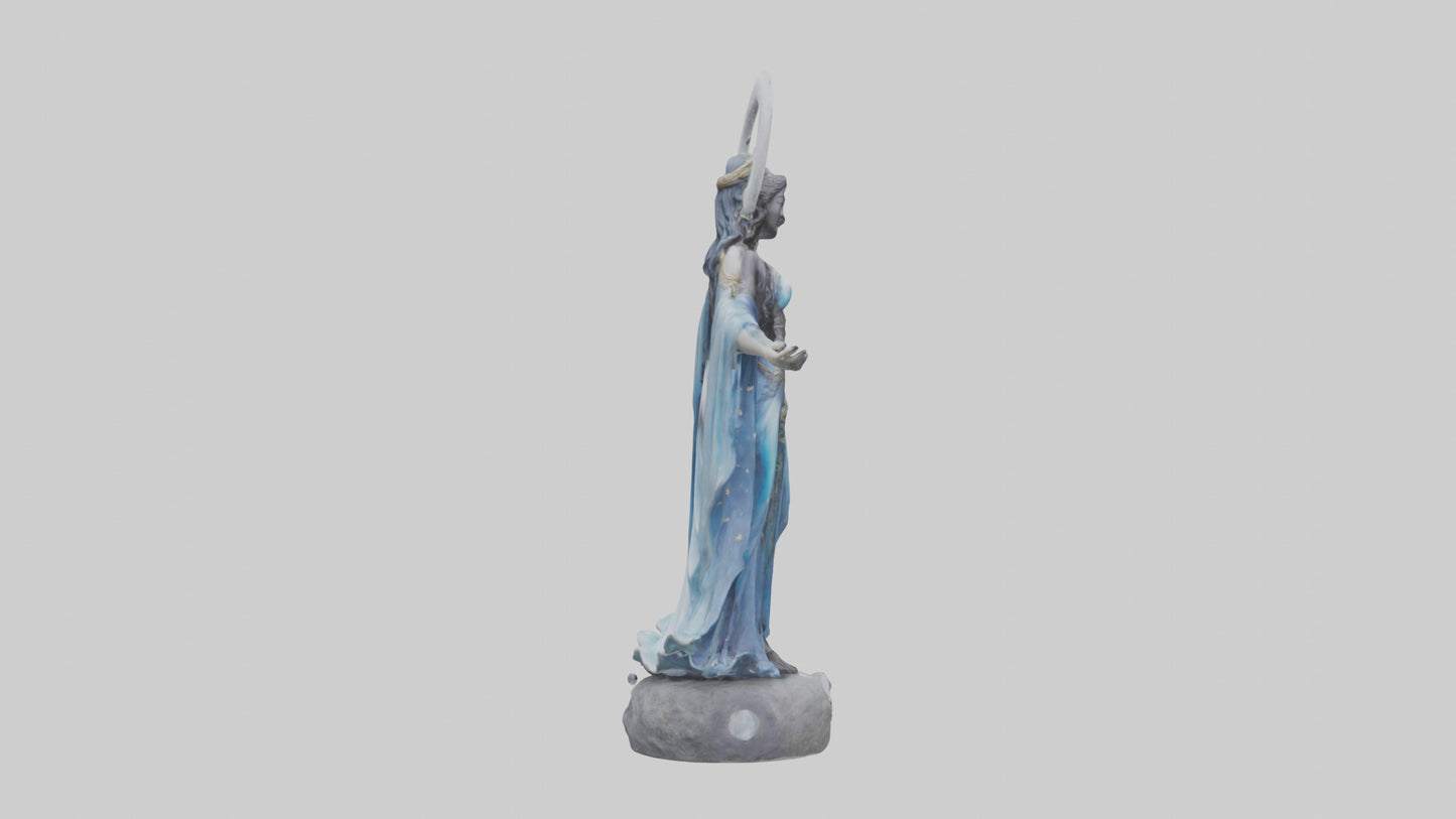 Moon Goddess statue model 3D model