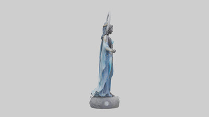 Moon Goddess statue model 3D model