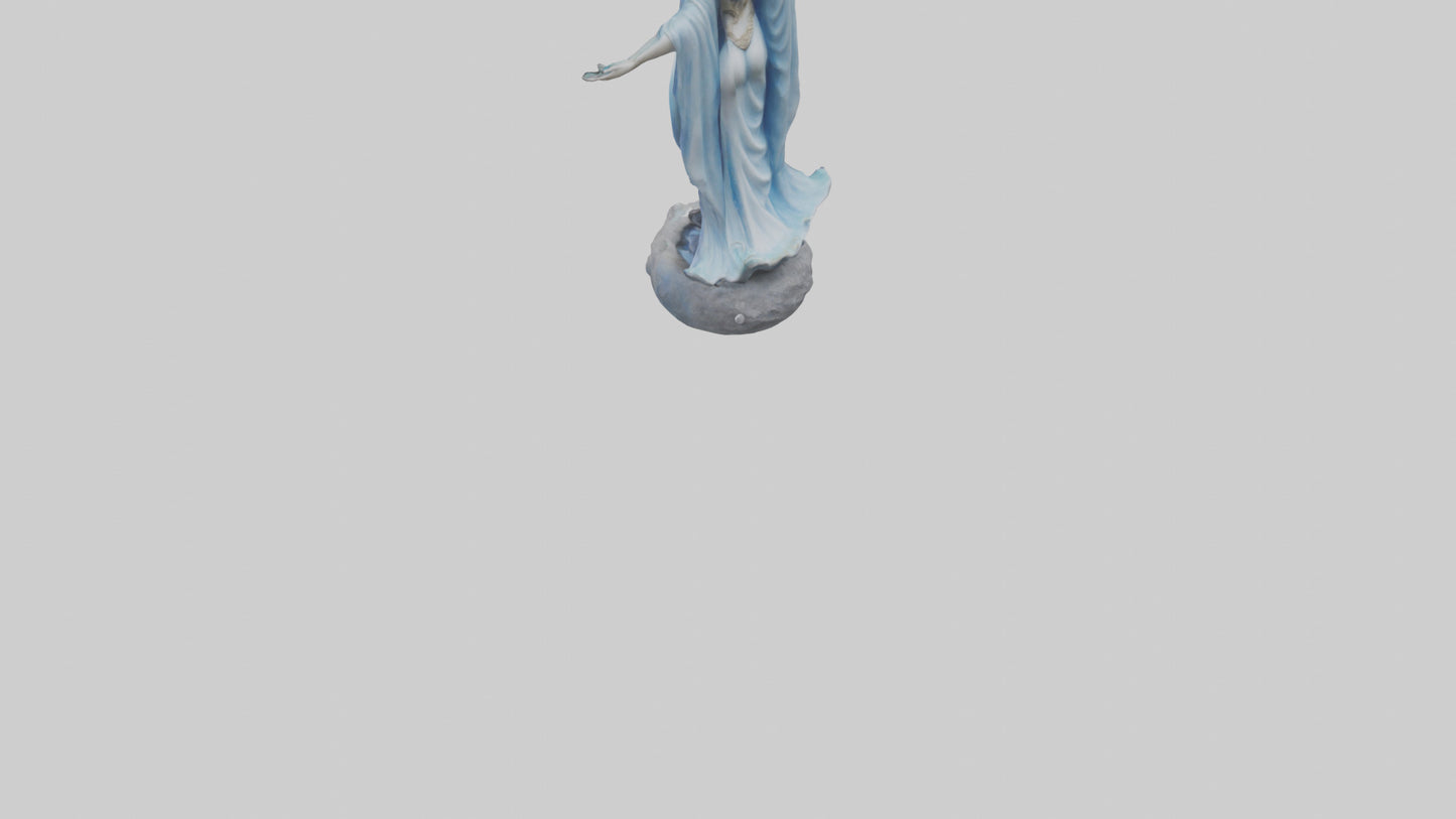 Moon Goddess statue model 3D model