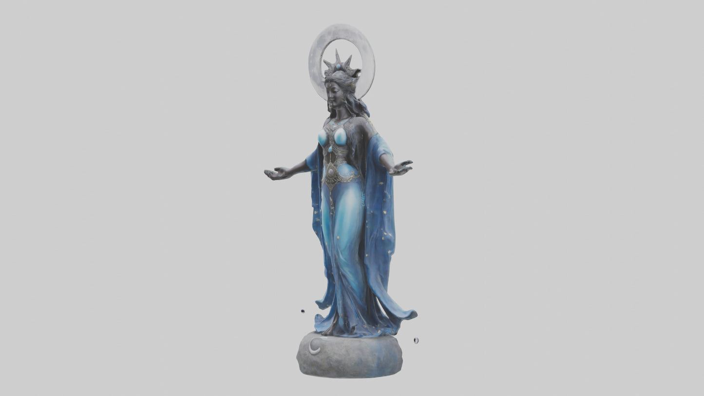 Moon Goddess statue model 3D model