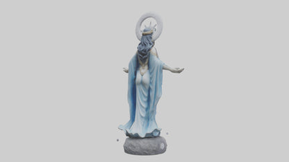 Moon Goddess statue model 3D model