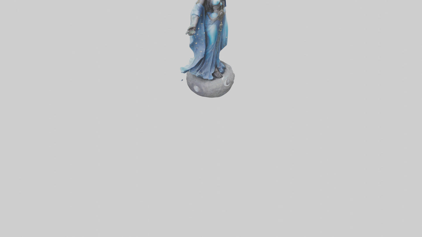 Moon Goddess statue model 3D model