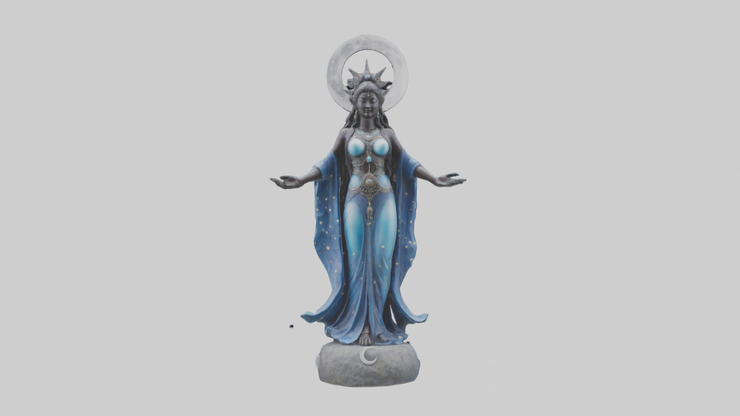 Moon Goddess statue model 3D model
