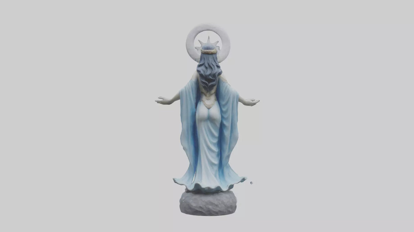 Moon Goddess statue model 3D model