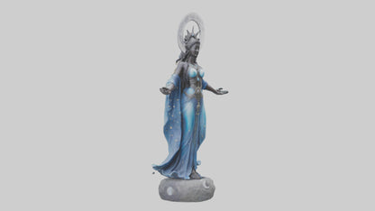 Moon Goddess statue model 3D model