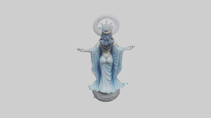 Moon Goddess statue model 3D model