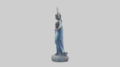 Moon Goddess statue model 3D model